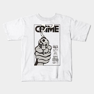 Crime Gun Band Kids T-Shirt